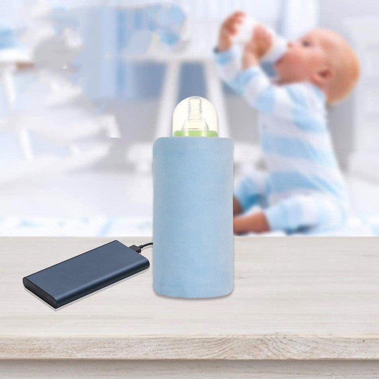 Baby Bottle Warmer Insulation Cover USB Car Portable