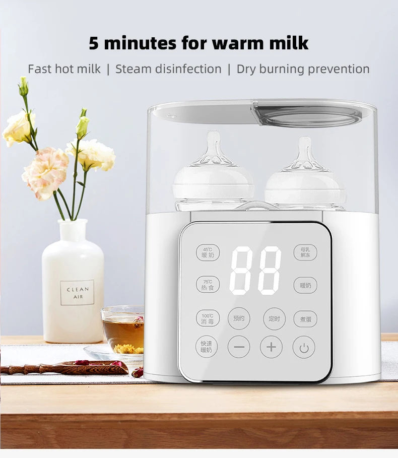 Baby Bottle Warmer Multi function Fast Baby Accessories Food Heater Milk Warmer Steriliser with ACcurate Temperature Control