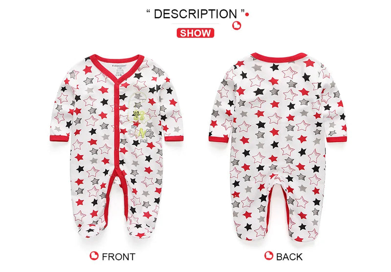 5Pcs/set Baby Girl Clothes 0-12Months Newbron Baby Clothing Unisex Baby Clothes Jumpsuit Baby Boy Rompers Roupas de bebe Pajamas