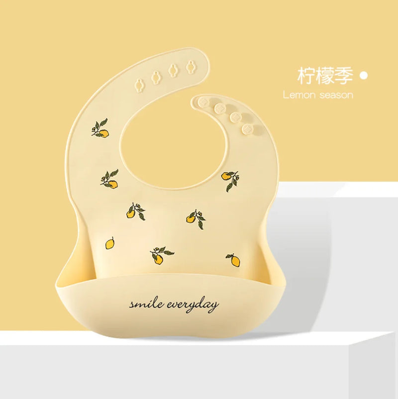 Designed Newborns Bibs For Children Fashionable Feeding Soft Silicone Saliva Towel Cartoon Waterproof Kids Bibs Baby Stuff