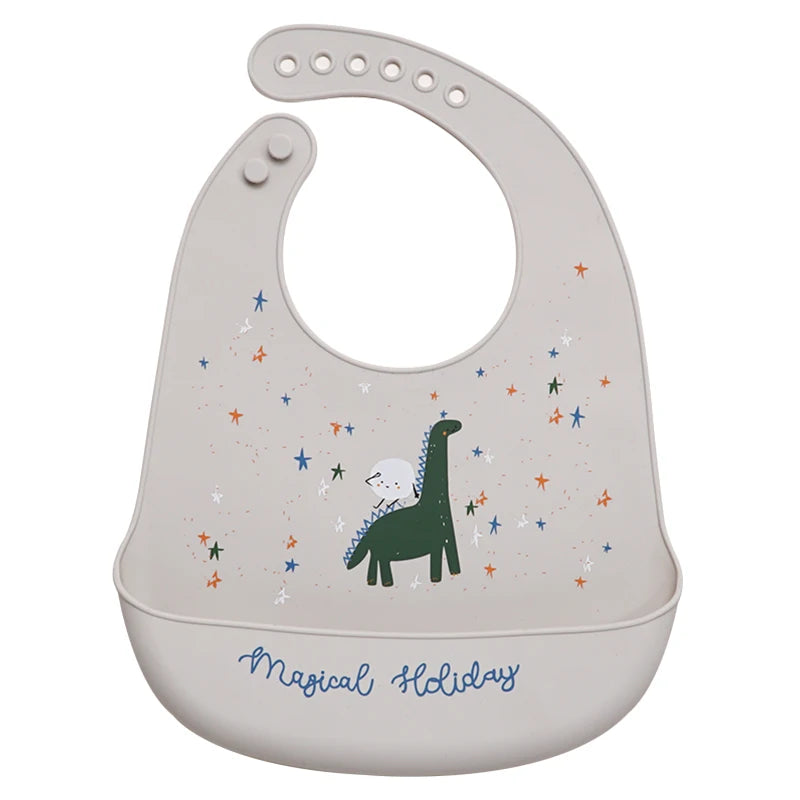 Designed Newborns Bibs For Children Fashionable Feeding Soft Silicone Saliva Towel Cartoon Waterproof Kids Bibs Baby Stuff