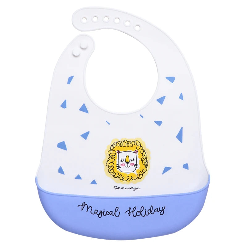 Designed Newborns Bibs For Children Fashionable Feeding Soft Silicone Saliva Towel Cartoon Waterproof Kids Bibs Baby Stuff