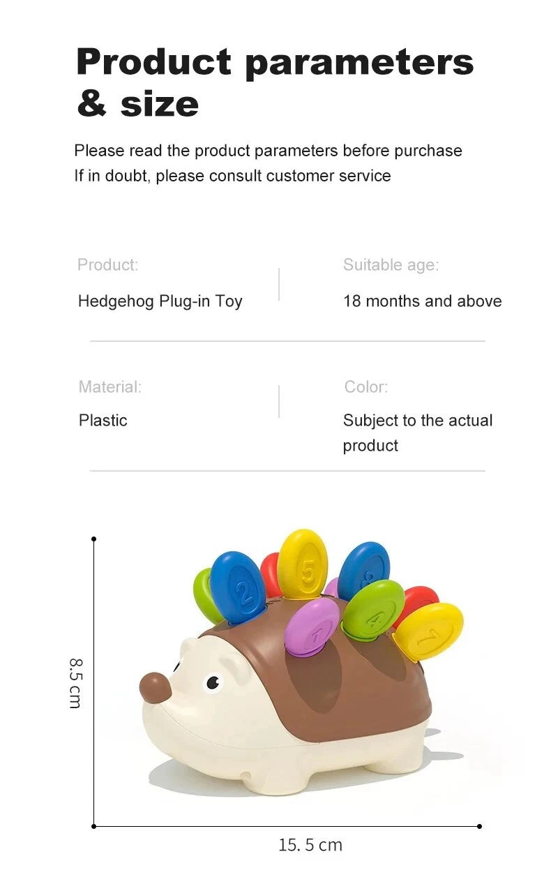 Montessori Baby Hedgehog Toys Concentration Training Education Toys Fine Motor Sensory Educational Toy for Kids Birthday Gifts