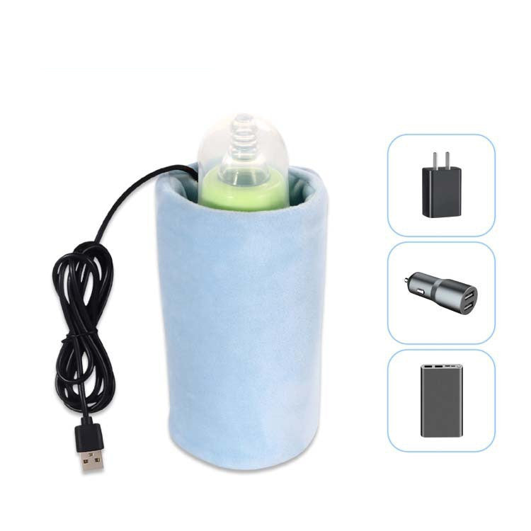 Baby Bottle Warmer Insulation Cover USB Car Portable